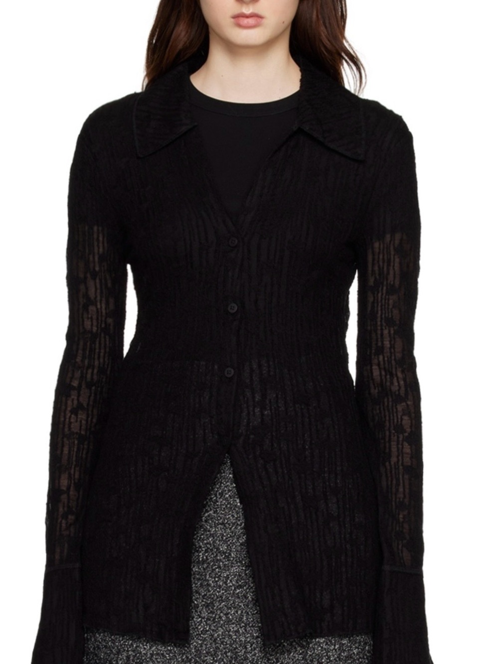HOLZWEILER Black Cissi Shirt, Size M
